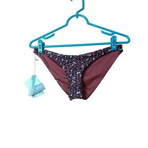 Maaji Women's Medium Reversible Bikini Bottom Geometric/Solid Swim Beach Resort